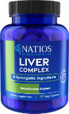 NATIOS Liver Complex, Komplex 6 složek na játra, 90 veganských kapslí